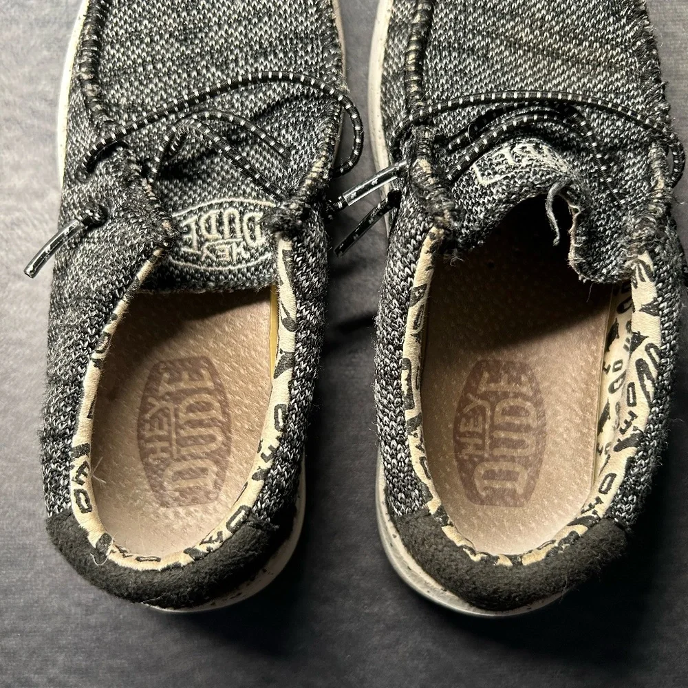Kids' Heather Grey Hey Dude's size 11